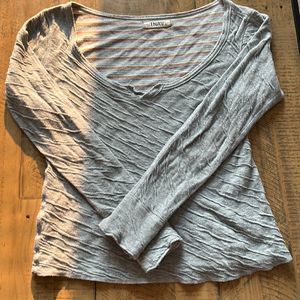 TNA grey long sleeve shirt